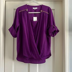 Calvin Klein purple blouse